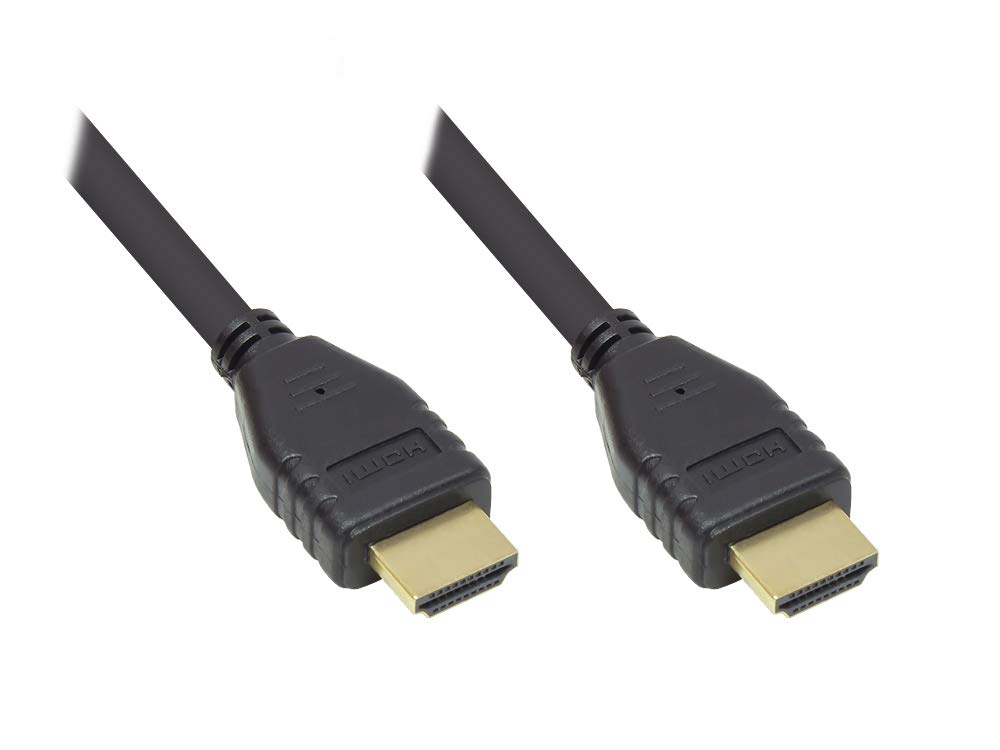 Alcasa GC-M0139 HDMI Cable 3 m HDMI Type A (Standard) Black – HDMI Cables (3 m, HDMI Type A (Standard), HDMI Type A (Standard), 4096 x 2160 Pixels, 18 Gbps, Black)