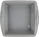 Vogue Square Silicone Baking Pan Grey 245mm Flexible High Heat Oven Freezer view 3