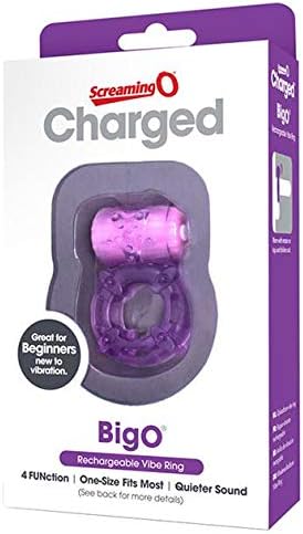 Screaming O Charged The Big O Rechargeable Vibrating Cock Ring, Purple - Image 3