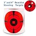 MEMX Reactive Shooting Targets, 4 Inch 200 Sheets Premium Self-Adhesive Target Stickers & High Visibility Impact Bullseye Targets for Pistol Shooting-Airsoft Guns-BB Guns-Rifle.
