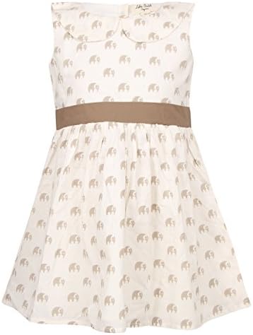 Zahi Butik Organic Baby Girl’s Elephant Print Dress "Bis"