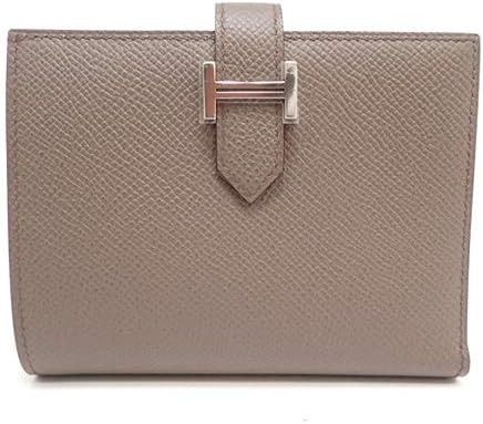 Amazon Hermes エルメス ベアンコンパクト Epson Gris Etain シルバー金具 コンパクトウォレット Hck 並行輸入品 財布