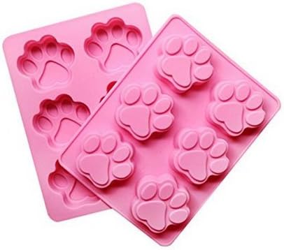 Huuiy Lovely Sweet Multifunction Dog Paw Silicone Mold Ice Cube Cake Soap Baking Mould Kitchen