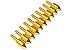 Bike Boltz Spike Billet Bolt for Windshields Motorcycles Sport Bike Customization Anodized Aluminum Colored Windscreen Fairings License Plate Screws (Gold)