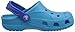crocs 10190 Baya Clog (Infant/Toddler),Electric Blue/Sea Blue,2-4 M US Little Kid
