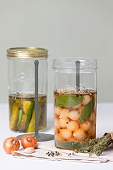Kilner 1 Litre Pickle Jar with Silicone Lifter Wide Mouth view 2