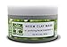 JustNeem, French Clay Mask with Neem, for Blemishes, Blackheads, Rashes; for Irritated and Stressed Skin; Deeply Cleansing and Rejuvenating; Rosemary, Lavender, Eucalyptus Essential Oils, 3.4 oz