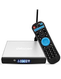 Android TV Box, Smart Dolamee D5 Android 7.1 OS Amlogic S905W Quad Core 1GB + 8GB HD 4K Reproductores de medios de Internet con control remoto por infrarrojos, soporte HD 4K Ethernet Descodificación 3D WiFi 2.4 GHz Bluetooth 4.0