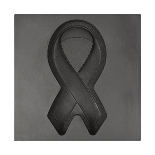 Large - Memorial Ribbon 3D Graphite Ingot Mold for Precious Metal Casting Gold Silver Copper Melting