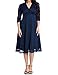 GRAPENT Women's Lace Plus Size Mother of The Bride Skater Dress Bridal Wedding Party Navy 16W