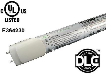 ( 25-Pack ) AMATRON UL &amp; DLC Listed 4FT T8 LED TUBE BY-PASS BALLAST 18W 5000K Day Light TO REPLACE 40W FLUORESCENT TUBE