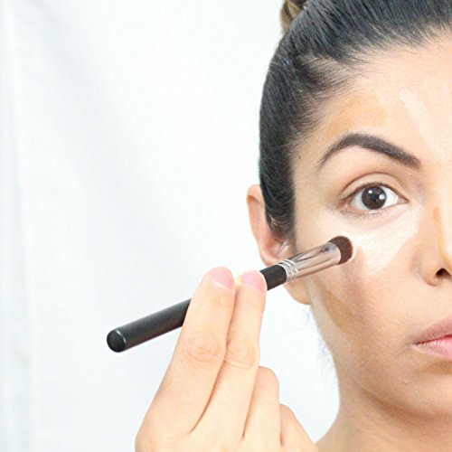 Concealer Makeup Brush Flat Top Synthetic Bristles Best for Acne, Under Eye Concealing and Blending for Maximum Coverage, Vegan