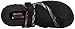 Skechers Women's Reggae Brush Strokes Flip Flop, Black/Grey, 7 M US