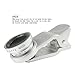 Siless 3-IN-ONE Universal Clip Lens for Cell Phones - 1 Fisheye Lens + 1 Wide-angle & Macro Lens + 1 Clip + 2 Lens Caps + 1 Microfiber Lens Cleaning Cloth Bag, Silver