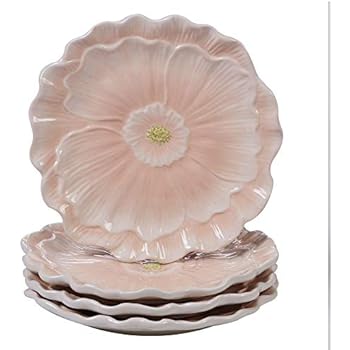 Certified International 26647SET4 Spring Meadows 3-D Pink Poppy 8