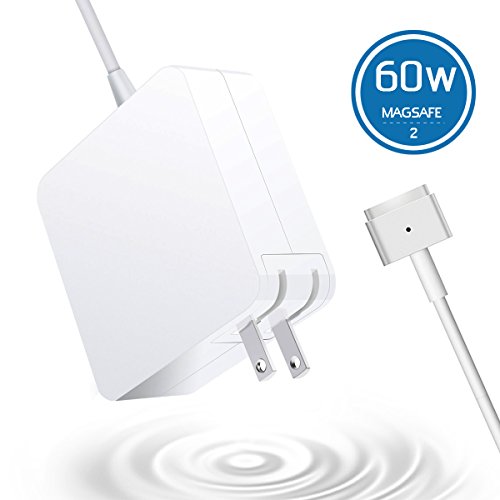 Macbook Pro Charger MacBook Air Charger Replacement 60W Magsafe 2 Magnetic T-Tip Power Adapter Charger for Apple Macbook Retina-After Late 2012