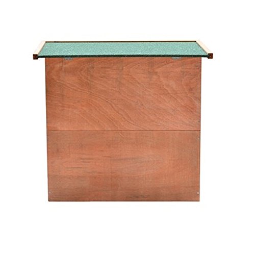 Olymstore Natural Wood Color Waterproof Chicken Coop Rabbit Hutch Wood House Pet Cage for Small Animals Spacious Inner Room,Lockable Doors Durable Wooden in Use