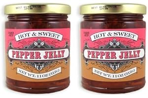 TJ'S Trader Joes Hot & Sweet Pepper Jelly NET WT. 11OZ (312G) - 2-Pack