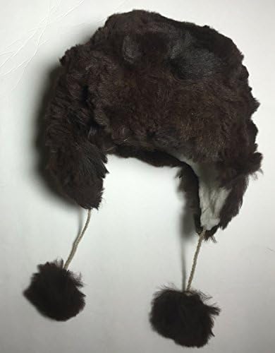HANDMADE Size 7 Wool Alpaca Dark Brown Winter Unisex Russian Ushanka Earflap Hat