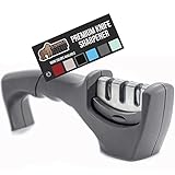 Gorilla Grip Easy to Use Knife Sharpener, 3