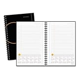 AT-A-GLANCE Planning Notebook with Reference Calendar, 6 x 9 Inches, Black (70-6210-05)