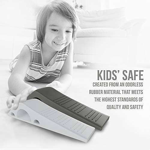 image for iCooker 4 Pack Door Stopper [Reliable and Practical] Rubber Door Stop 