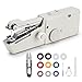 Handheld Sewing Machine, Portable Sewing Machine Mini Cordless Electric Stitch Tool for Fabric, Clothing, Kids Cloth, Home Travel Use
