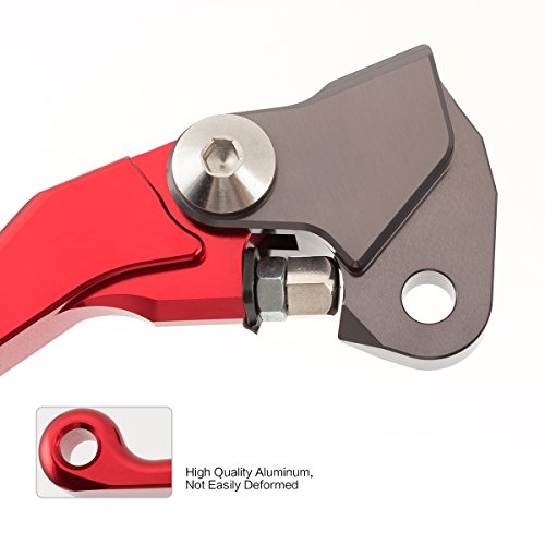 FXCNC CNC Aluminum Dirt Bike Pivot Brake Clutch Lever Set fit for HONDA CRF230F 2003-2009