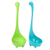 VinMax 2 Value Pack - Nessie Monster Soup Ladle + Colander (Blue & Green)
