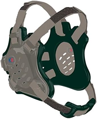 F5 Tornado Wrestling Headgear - Silver/Dark Green/Silver