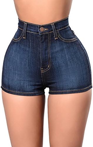 iRachel Womens High Waisted Hot Pants Summer Denim Shorts Butt Lift Jean Shorts