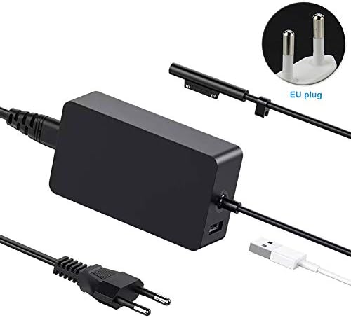 MCLseller Surface Tablet Charger, Tablet 15V 4A Power Supply Adapter Wide Voltage Charger Cable For Microsoft Surface Pro 3/4/5/6/GO/BOOK1