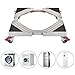 Fridge Stand Furniture Adjustable Dolly with 4 Double Wheels Movable Base Multi-functional Appliance Dolly for Dryer, Washing Machine and Refrigerator Stand