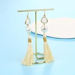KELITCH Colorful Drop Dangle Tassel Earrings