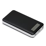 Power Bank, 20000mAh Portable Charger External Battery Pack with 3-Port 5.2A for iPhone 6s Plus 5S 5C 5 4S, iPad Mini, Samsung Galaxy S6 S5 S4 Note, more Phones and Tablets (Black)
