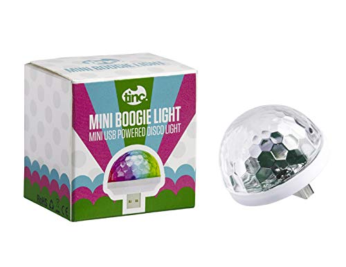 Tinc Miniature USB Portable Boogie Light | Micro USB Adaptor Included | Compatible with Apple and Android | Music Responsive | Travel Sized, Lightweight and Portable