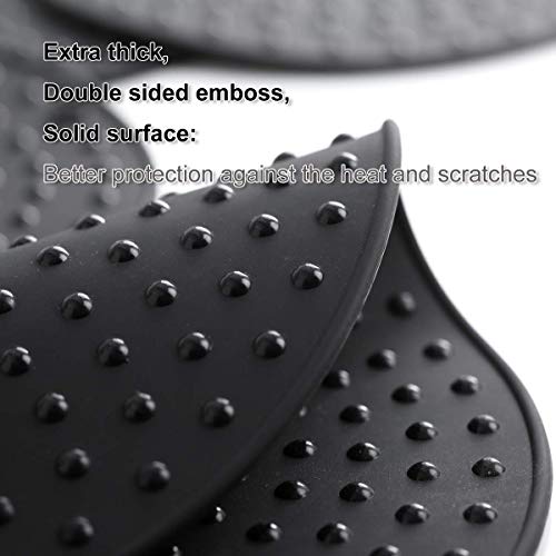 image for colinda Extra Large, Extra Thick Silicone Trivet Mat Set For Hot Dishe