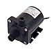 AUBIG Aquarium Fountain 12V DC Mini Water Pump 130GPH Inlet & Outlet 1/4 13.2mm NPT 60° Threads Brushless Low Noise <40dB DC40E-1250 Black