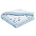 Aden by Aden + Anais Muslin Blanket, 100% Cotton Muslin, 4 Layer Lightweight and Breathable, Large 44 X 44 inch, Making Waves - Waves