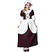 RG Costumes Colonial Girl Costume, Brown/White, Small