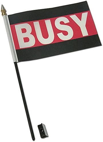 Busy Office flag with UP Down Sideways Universal flag clip Pomodoro Status Notify Alert Style