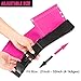 YITOOK Kids Tool Belt Adjustable Children's Carpentry Tool Candy Pouch Heavy Duty Child's Construction Tool Apron for Costumes Dress Up Role Play(Pink)