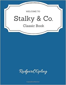 Stalky Co Rudyard Kipling 9781979331050 Amazon Com Books - 