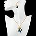 Long Way Austrian Crystal Fashion Heart Jewelry Sets Necklace Earrings Wedding Party Accessories