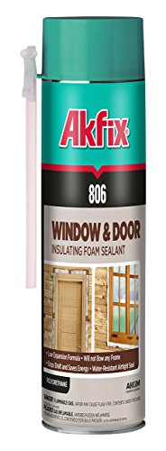 Akfix 806 Window and Door Insulating Foam Sealant, Low Expansion 12 oz Straw Can