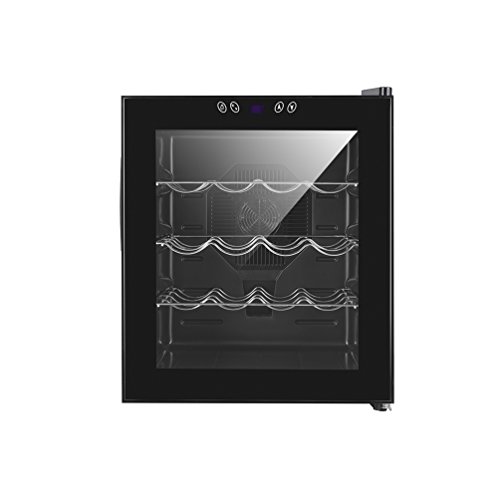 SMETA Thermoelectric Wine Cooler Refrigerator Cabinet Counter Top Mini Beer Cellar,16 Bottles,Black,1.7 Cu Ft - Thumbnail 2