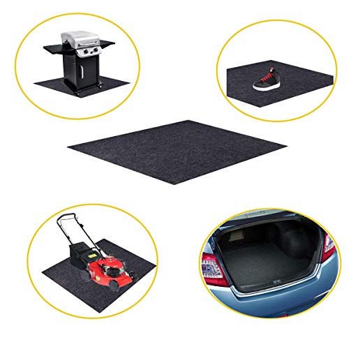 SMART HOME CHEF Grill Mat (36" x 30") Deck Protecting Gas Grill Splatter Mat to Protect Decks and Patios from Grease Splatter and Other Messes