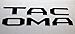 BDTrims | Tailgate Plastic Letters Inserts fits 2016-2019 Tacoma Models (Black)