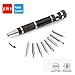 Pocket Screwdriver handy tool, Topsma 8 in 1 Premium Pen Style Screwdriver with Magnet, Multipurpose Magnetic Screwdriver Kit, DIY Hand Tool (Black)
