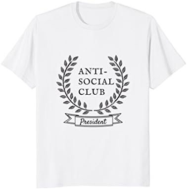 Mens Anti Social Club President T-shirt Medium White